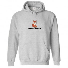 #KeepTheBan Classic Unisex Kids and Adults Pullover Hoodie For Wild Life Support